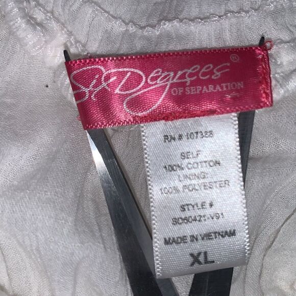 Six Degrees Cotton Off Shoulder Ruffle Mini Dress Size XL - Picture 8 of 8